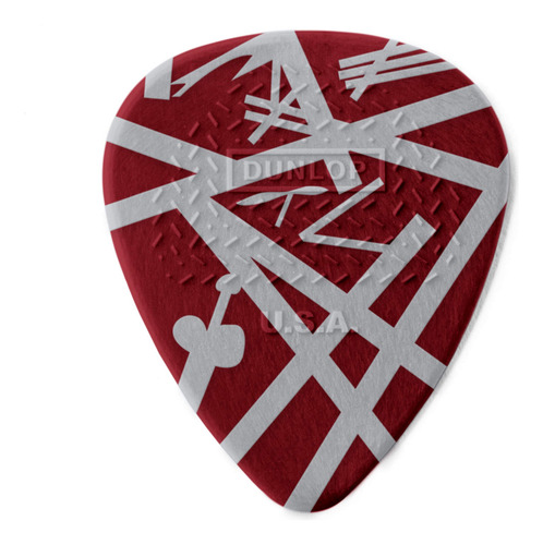 Pas De Guitarra Jim Dunlop Evh Shark Max-grip - 6 Unidades