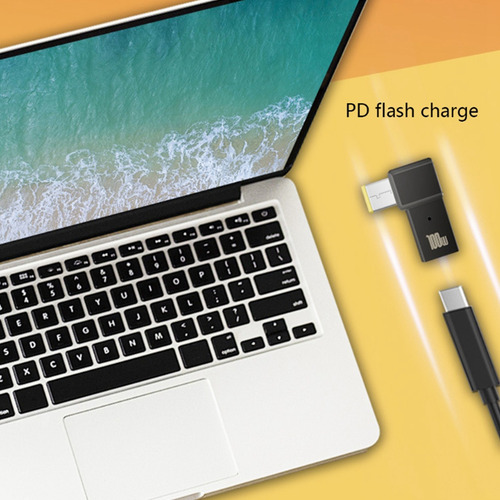 Convertidor De Enchufe Usb C Hembra A Pd Cuadrado De 100 W,