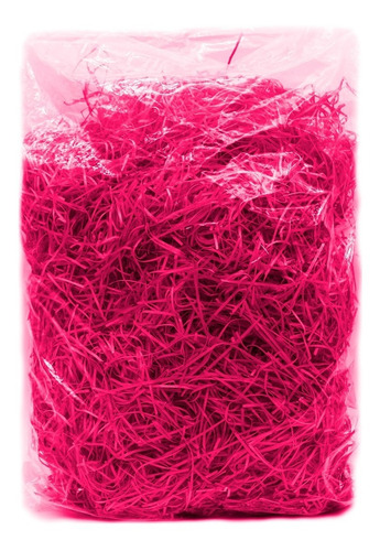 Palha Madeira Pink P/ Cestas Presentes Enfeite 500g