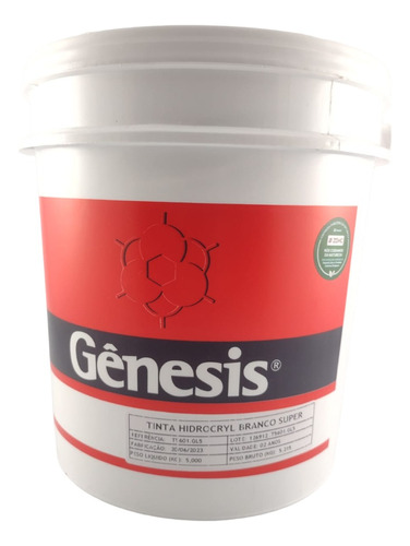 Tinta Serigráfica P/ Tecido Branco Hidrocryl Gênesis 5kg