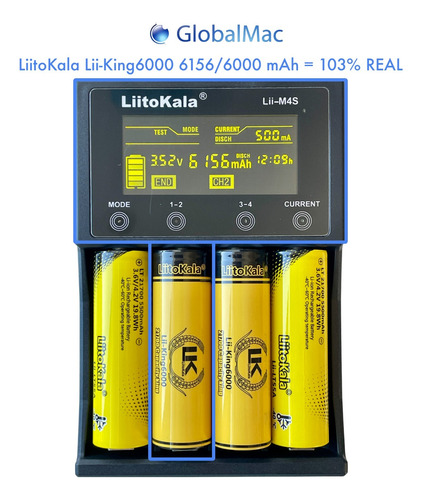 Pack 2 Pilas 21700 3.6-4.2v 6000mah Liitokala Lii-king6000 F