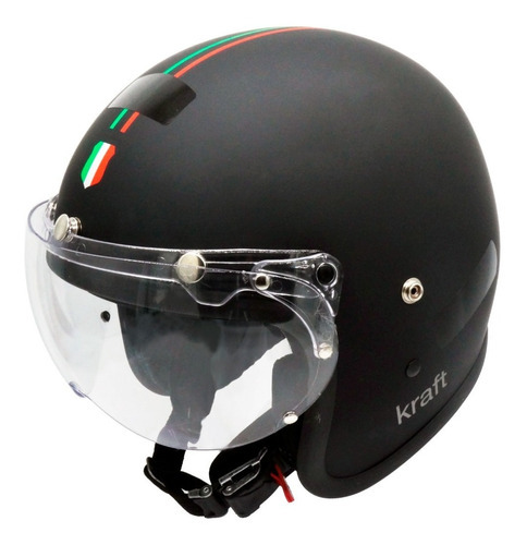 Capacete Moto Vintage Aberto Chopper  Cafe Racer Italia