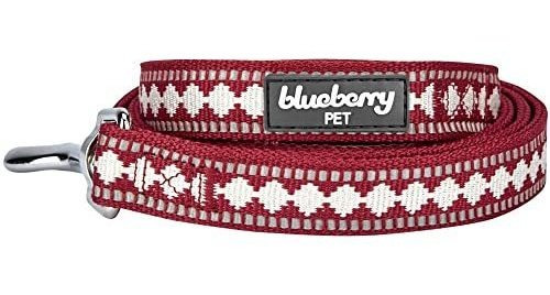 Blueberry Pet 3m Reflective Jacquard Dog Leash Con Xdnj7