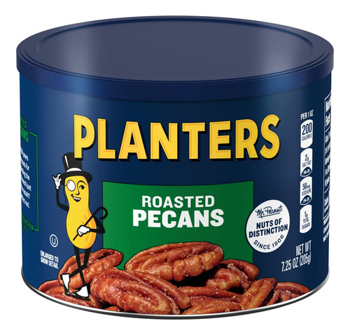 Planters Pecanas Tostadas, 7.25 Onzas, Recipiente Resellable