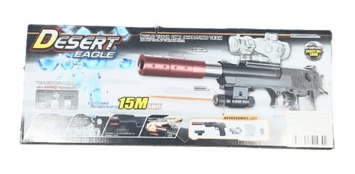 Pistola Desert Eagle Hidrogel Manual. Juguete 15 M