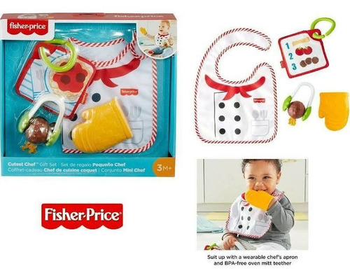 Fisher Price Set Pequeño Chef. Juego Para Tu Bebe 3 Meses +