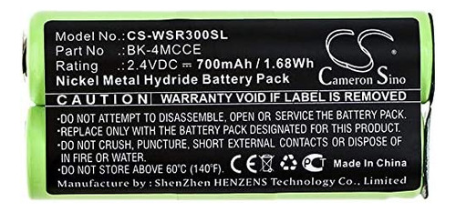 Shaver Rechargeable Replacement Battery For Waterpik Sensoni