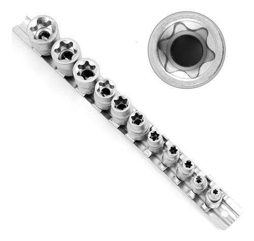 Juego De 11 Enchufes E Torx Hembra Externo E4 E20