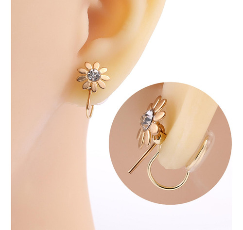 10 Piezas Clip En Pendientes Convertidores Accesorios De Oro