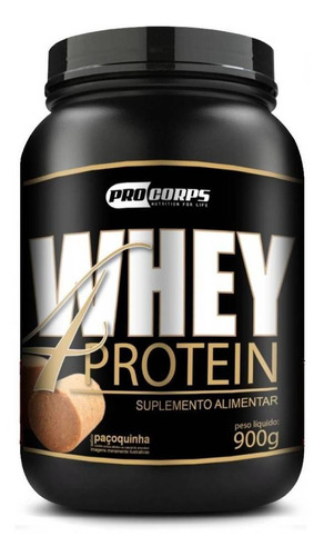 Suplemento em pó Pro Corps  Whey 4 Protein proteínas Whey 4 Protein sabor  paçoquinha em pote de 900g