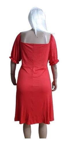Imagen 4 de 4 de Espectacular Vestido Ecotado Sexy Talles Grandes Especiales