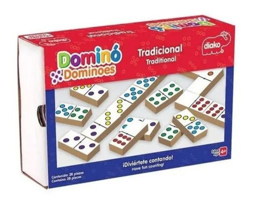 Domino Madera Tradicional Niños Diako Juego Mesa