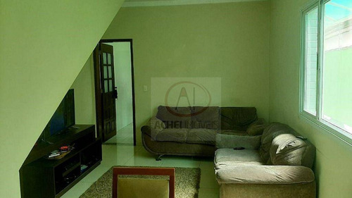 Imagem 1 de 12 de Casa Térrea Com 3 Dormitórios, 1 Suíte E 2 Vagas Fechadas À Venda, 190 M² Por R$ 490.000 - Vila Valença - São Vicente/sp - Ca2010