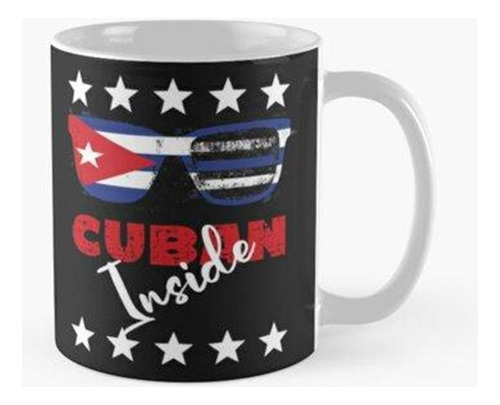 Taza Gafas De Sol Con Bandera Cubana - Cuban Inside Calidad 