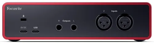 Interfaz De Audio Focusrite Scarlett 2i2 4ª Generación, 2 En