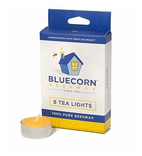 Bluecorn Cera De Abejas La Cera De Abeja 100% Puro Té Luces 