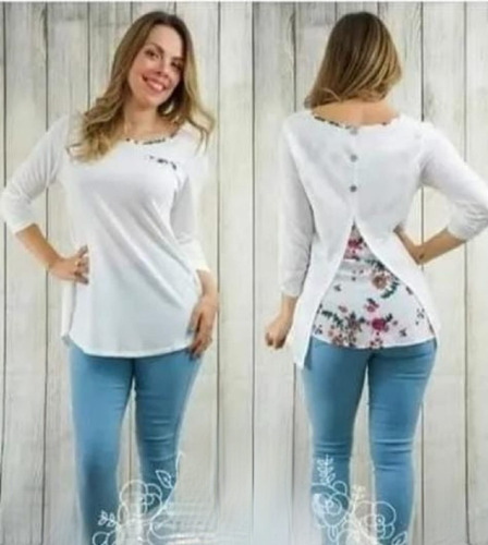 Polera Blusa Manga Larga