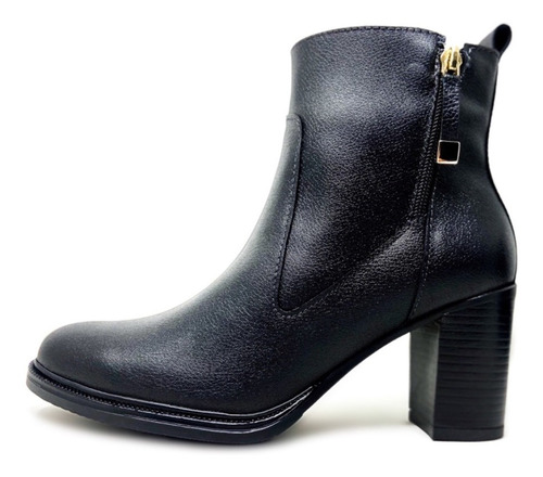 Bota De Dama Casual Vestir Fino Cuero Vacuno Genuino