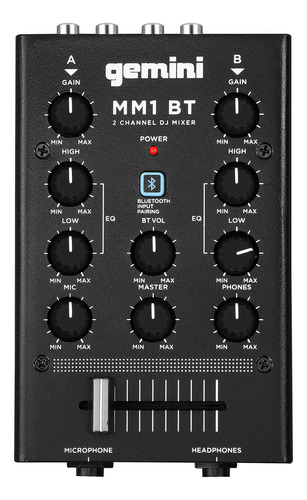 Gemini Sound Mm1bt - Audio Profesional Bluetooth De 2 Canale