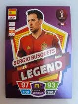 Comprar Adrenalyn Qatar 2022 - Carta Legend #26 Sergio Busquets
