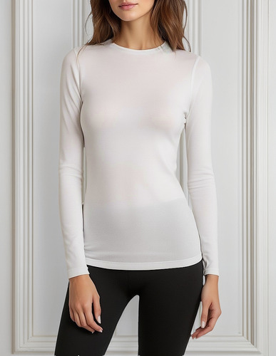 Remera Térmica Mujer Frizada Manga Larga Importada