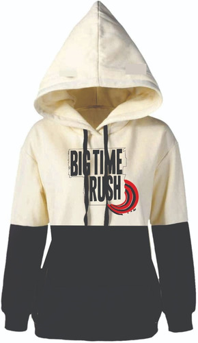 Sudadera Color Beige Con Negro De Big Time Rush