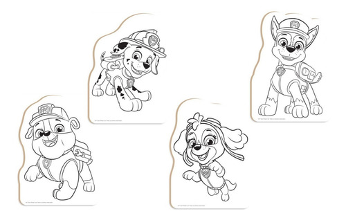 Imagem 4 de 4 de Kit Pintura Infantil Patrulha Canina Paw Patrol - Nig