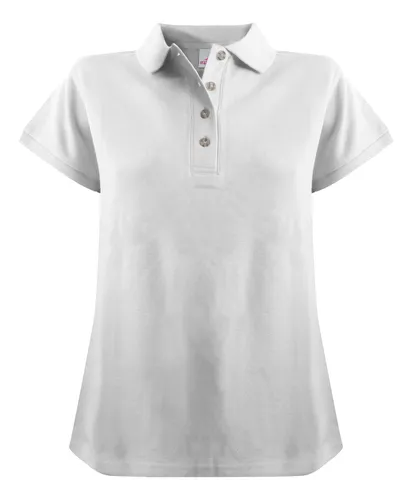 Polera pique blanca mujer hot sale