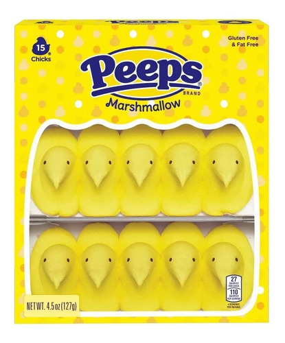 Malvaviscos Peeps Pascua 15 Chicks Gluten Free Americanos