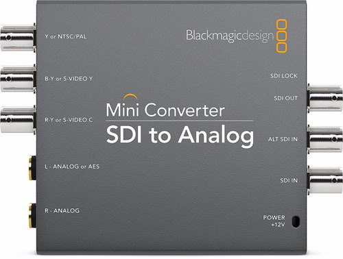 Blackmagic Sdi A Analogo- Conversor A Pal Ntsc S-video Comp.