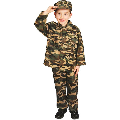 Disfraz De Lujo Para Niño Soldado Talla T4 Halloween