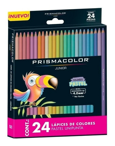 Set 24 Lápices De Colores Prismacolor Junior Pastel