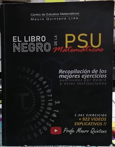 El Libro Negro De Las Psu Matemáticas 1261 Ejerc. / Quintana