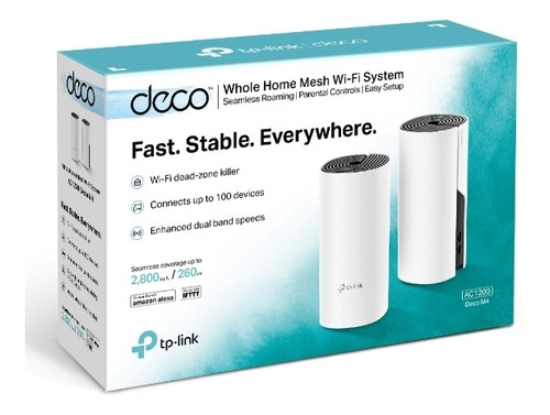 Sistema Wi-fi De Malla Tp-link Deco M4 Ac1200 (2-pack)