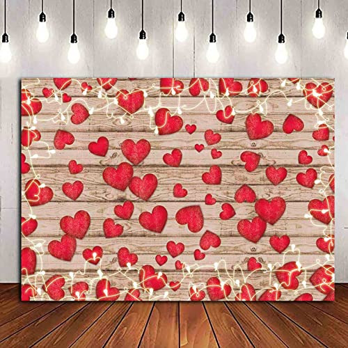 Vintage Red Love Heart Valentine's Day Theme F63fd