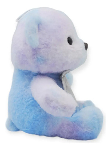 Oso De Peluche Con Moño Suave Juguete Animales Muñeco 21cm Color Azul Claro