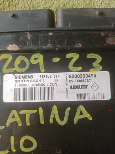 Computadora Nissan Platina Clio 03 -05. #209-23 (Usado)