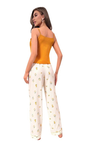 Pijama Conjunto Shein Con Estampado Floral / De Mujer