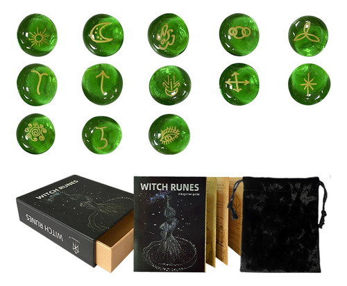 Juego De Piedras Rúnicas Con Libro De Runas Runas De Para Pr