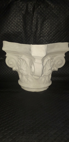 Medio Capitel Corintio De Cemento - Columnas - Decoración -