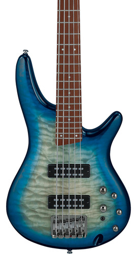 Bajo Electrico 5 Cuerdas Sr Ibanez Sr405eqm-scb Acabado Del Cuerpo Barnizado / Brillante Color Estelar Azul Cósmica Teñida Orientación De La Mano Diestro