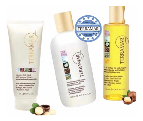 Set Capilar Intensivo Terramar Óleo + Shampoo + Mascarilla