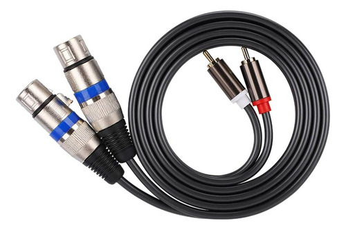 Cable De Audio 2 Rca Macho A 2 Xlr Macho 1.5 M