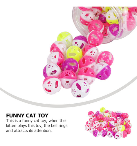 Pelota De Juguete Para Gatos Con Cascabel De Plástico Kitten