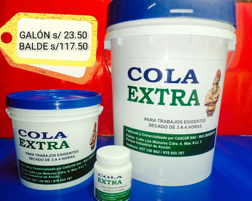 Pegamento Cola Sintética - Clásica -extra - Premiun