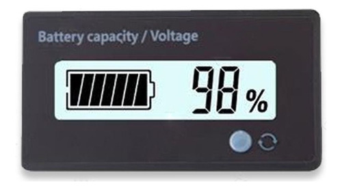 Indicador De Capacidad De Batería Medidor De Voltaje Dc 12-7