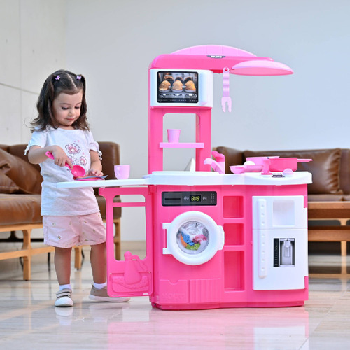 Cocinita Infantil 3 En 1 Prinsel Cook N Play Rosa Niños Chef Rosa