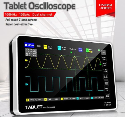 Osciloscopio Digital Portátil De2 Canal 100mhz Fnirsi 1013d