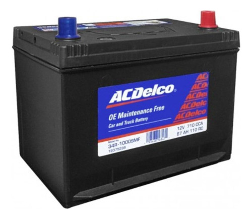 Bateria Acdelco Roja 34-1000 Chevrolet Luv 4x2 / 4x4