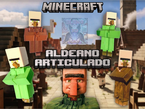Minecraft Juguetes Impresion 3d Aldeano